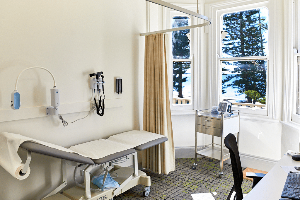 Consulting room at South Steyne Medical Centre overlooking Manly Beach Consulting room at South Steyne Medical Centre overlooking Manly Beach