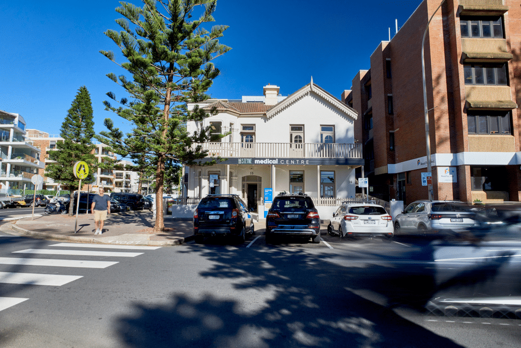 South Steyne Medical Centre located opposite Manly Beach